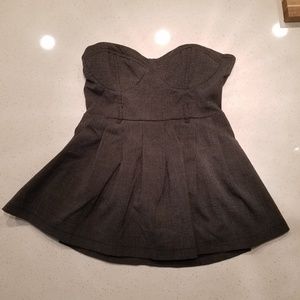 Forever 21 Strapless Flare Top S